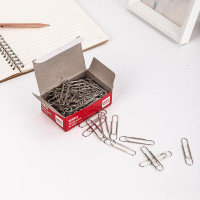 得力(deli) 50mm大号回形针 电镀金属曲别针 财务办公用品文件收纳100枚/盒 0050