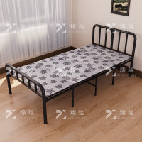 臻远 ZY4052514钢木床简易折叠床单人床四折 1米银ZY4052514