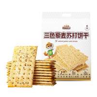 三只松鼠三色藜麦苏打饼干800g