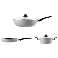 炊大皇锅具套装不粘锅三件套送礼炒锅煎锅汤锅 明火专用荟萃HC78TZ