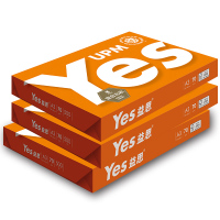 益思 YES 纯白复印纸 A4 70g/m2 500张/包 5包/箱 (橙)