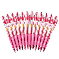 晨光 M&G 按动中性笔 0.5mm (红色) 12支/盒 (替芯 G-5)塑料GP-1008