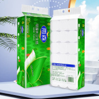 雨森(YUSEN)可湿水卷纸卫生纸中长卷无芯厕所纸巾手纸木浆纸巾家庭实惠装 5层 125g*18卷