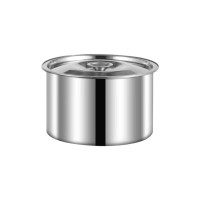 维纳仕不锈钢调味罐味盅加厚调料调味缸打蛋盅炖盅带盖佐料调味盒 带盖 10cm