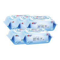 心相印XCC030纯水湿巾不含酒精孕妇婴儿适用30抽*5包
