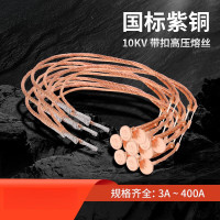 企采严选 国标带扣高压熔丝10KV跌落式熔断器令克变压器保险丝 20A