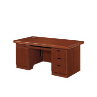 企诺 办公桌电脑桌办公室老板桌家用经典油漆写字桌 1.6米