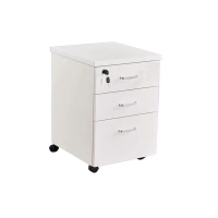企诺 储物活动柜矮柜文件柜三抽屉移动收纳柜 400W*400D*600H 个-
