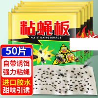 苍蝇贴50片粘蝇纸灭蝇纸果蝇苍蝇神器