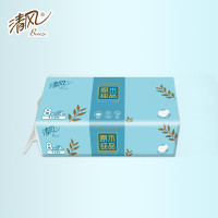 清风B208AQ原木纯品卷筒卫生纸小叶细点压花140g*24卷/箱(单位:箱)