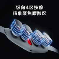 SKG腰部按摩器暖宫腰带腰椎智能腹部热灸热敷腰肌劳损护腰加热按摩仪 [升级K3豪华款]四区按摩+热敷