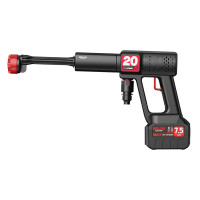 德力西 高压洗车水枪便携式家用无线锂电洗车枪大功率刷出泵洗车神器双电