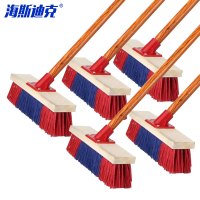 海斯迪克 HKyt-19 户外地板刷[5把]硬毛长柄刷 地扫把加大地板刷子 25cm