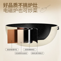 Velosan温仑山鹅卵石炒锅煎锅套装AVE02010038