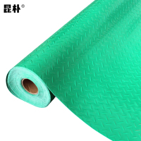 昆朴 PVC耐磨牛津防滑垫 绿色人字纹 加厚2.5mm宽1.0m GR2510 米