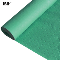 昆朴 PVC耐磨防滑垫 绿色铜钱纹 加厚2.5mm宽1.3m 12米/卷 GL2513 卷