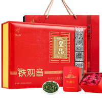 忆江南乌龙茶 皇品福建铁观音清香型一级300g礼盒装茶叶