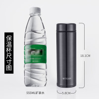 虎牌(TIGER)不锈钢保温保冷杯轻量型男女水杯子MMP-A30C深灰色 300ML