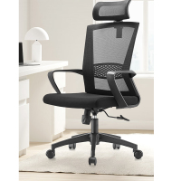 ZKH/震坤行 Z01职员办公椅 DC-BGY-FB1153E 尺寸500×500×1030~1120mm 黑色 棉布