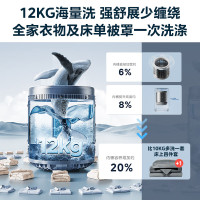 美的(Midea)波轮洗衣机全自动家用 MB120L3D