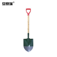 安赛瑞 消防铁锹 铁铲沙锹 户外消防铲子 扑火救生铲推除雪铲兵工铲尖头铁锹 检查器材 军印 企业定制 25846