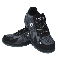 GBT/固邦特 飞织劳保鞋 FZ-6-2 黑色 防砸防刺穿 织网布双密度PU底 1双 销售单位:双(备注鞋码)