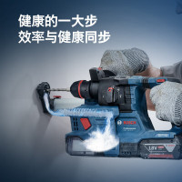 博世(BOSCH)GBH 18V-22 X 专业级锂电无刷吸尘电锤 两电一充套装