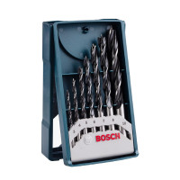 博世(BOSCH)7支Mini圆柄木工钻头套装(7件套)
