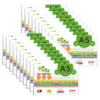 装得快 JX-805 A5 PVC硬胶套 展示透明卡片袋文件保护卡套 a5 210*148MM 20个装