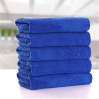 企采严选 纤维小毛巾,30x30蓝色 单位:条 20条起发
