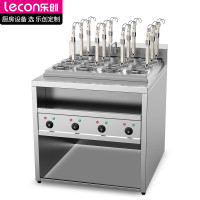 乐创(lecon)煮面炉不锈钢立式 商用电麻辣烫保温加热 汤粉面关东煮十二头电煮炉 LC-CY-12A[多款式可选]