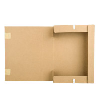 得力(deli)10只50mm混浆250g牛皮纸文件盒 27045