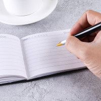 申士(SHEN SHI)5804PU革工作手册随身记录办公小笔记本 黑色