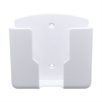 懿儱佩空调遥控器支架挂架挂墙固定座收纳架盒架摇控壁挂放置架 白色大号(3个) 带背胶[适合床头手机充电]