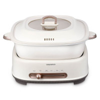 大宇电火锅家用6L大容量鸳鸯锅多功能分体式锅DYZG-6L16 暖阳白