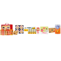 王小卤/皇冠/都乐/佳果源/北冰洋 休食罐头饮料组合7200ml+6305g