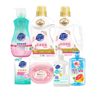超能/雕 花漾香氛清洁洗护套装12150g