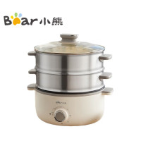 小熊电蒸锅 多用途多功能家用蒸包子锅大容量13L定时防干烧分体式 DZG-CA3A1[ZMD安心系列] 白色