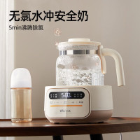 小熊(Bear)恒温水壶婴儿冲泡温调暖奶粉机器宝宝智能保温玻璃电热烧水养生壶 TNQ-N12Z5[316L发热盘]
