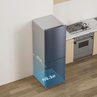 创维(Skyworth)双门冷鲜冰箱两门三温风冷无霜家用大容量冷藏冷冻两用 BCD-189WYC 星耀灰q