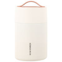 康巴赫软提手撞色焖烧杯1000ML椰奶白