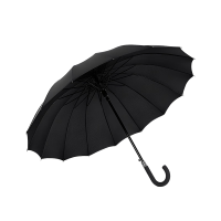 安赛瑞 小号商务长柄手动雨伞(黑)长柄商务雨伞 雨伞架专配雨伞 商用雨伞 直骨商务雨伞 39819