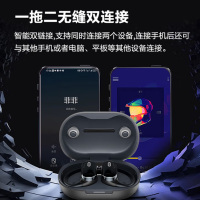 纽曼R7[定向环防漏音]骨传导概念开放式蓝牙耳机无线 不入耳挂耳运动跑步长续航通话降噪白