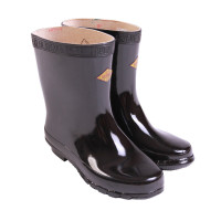 双安 绝缘靴子25KV 电工带电作业高压防触电 中筒雨靴 耐磨防滑安全劳保靴 黑色橡胶水鞋 42码