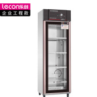 乐创(lecon)商用消毒柜 密胺400L不锈钢大型学 校餐厅饭堂中温餐具柜 平板式 LC-J-XD500B