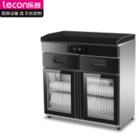 乐创(lecon)茶水消毒柜商用 立式餐厅饭店配餐柜无磁层架 触摸屏 臭氧中温红外线LC-DK-TM850