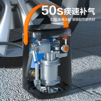 得力(deli) 充气泵120W无线数显智能自动调压(黑)DL880250