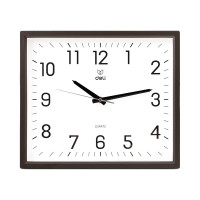 得力 9007挂钟(土棕)(只)34.5*30cm