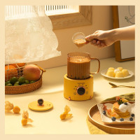 大宇(DAEWOO) 养生壶迷你煮茶壶家用煮茶器多功能养生杯花茶壶保温烧水壶Y01 奶酪黄[安静炖煮+6大功能]