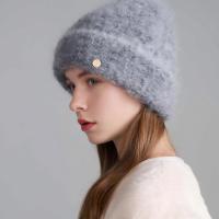 Kenmont 绵羊毛混纺针织毛线帽2025新款云感护耳百搭冷帽女大头围冬9568